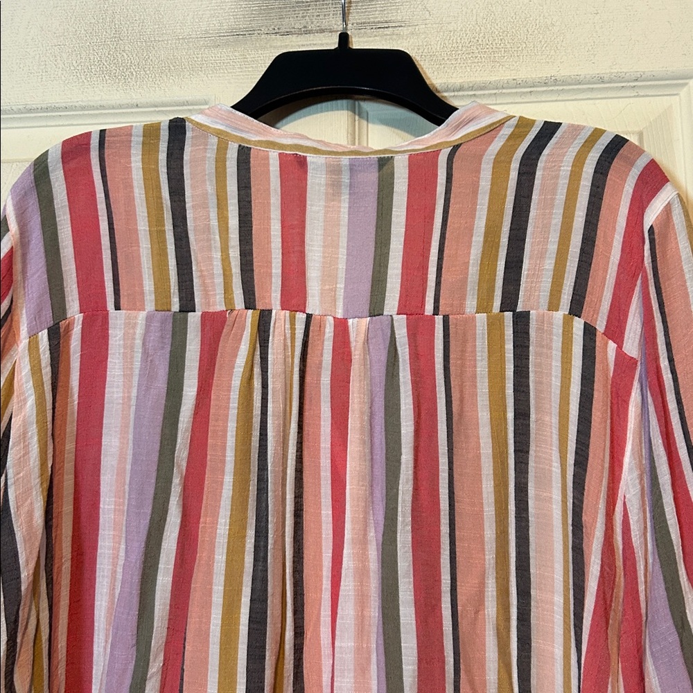 Zac & Rachel Woman Striped Multicolor Top Size 3X - Picture 8 of 8